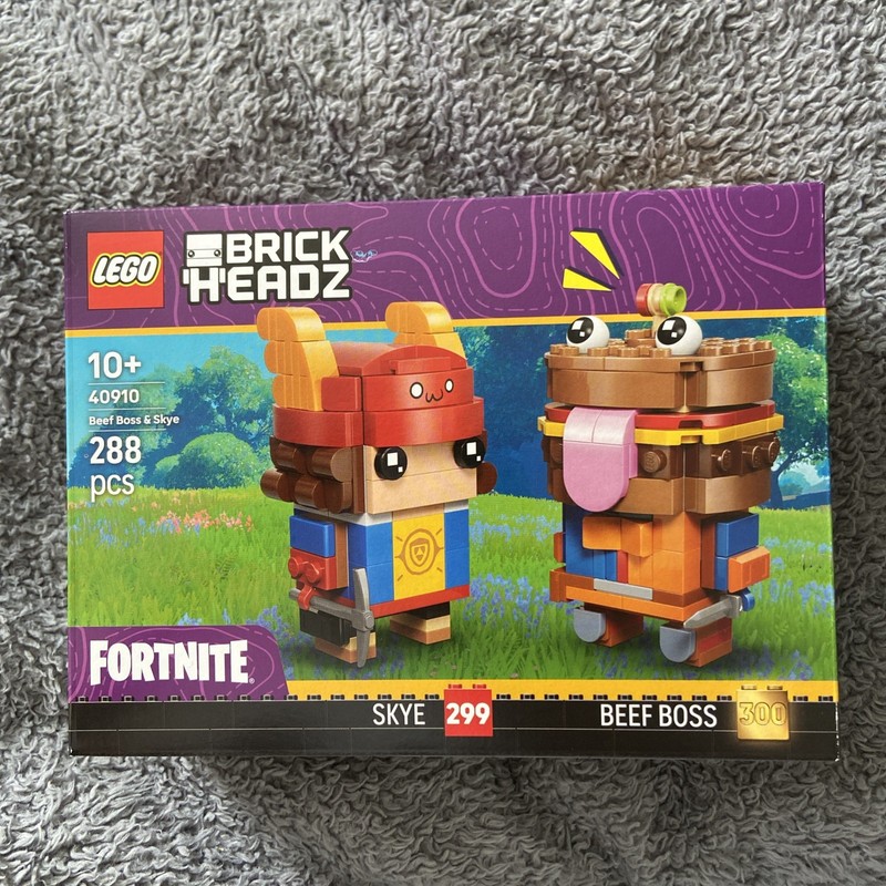 LEGO 40910 - BrickHeadz Fortnite Skye and Beef Boss. New