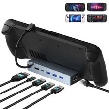 Steam Deck Dock 6-in-1 Charging Docking Station 4k HDMI TV Monitor Adapter
