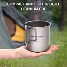 Titanium Camping Mug Cup Portable Outdoor Tra...