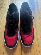 Nike Court Vision Next Nature Low Top Sneakers Black Red Bred FJ0685-010