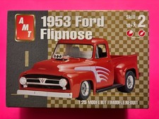 1953 FORD FLIPNOSE PICKUP TRUCK 1/25 SCALE AMT ROUND 2 NEW IN OPEN BOX COOL LOOK