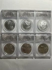 2021 $1 Morgan & Peace Silver Dollar ANACS MS70 6 COIN SET 100th Anniversary