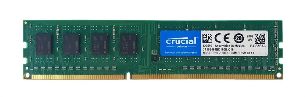 アドテック DDR3L-1600 UDIMM 8GB 低電圧 ggw725x Crucial 8GB DDR3L-1600 UDIMM Desktop Memory RAM - CT102464BD160B