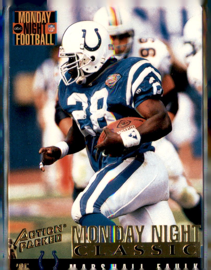 1995 Action Packed Monday Night Football #104 Marshall Faulk