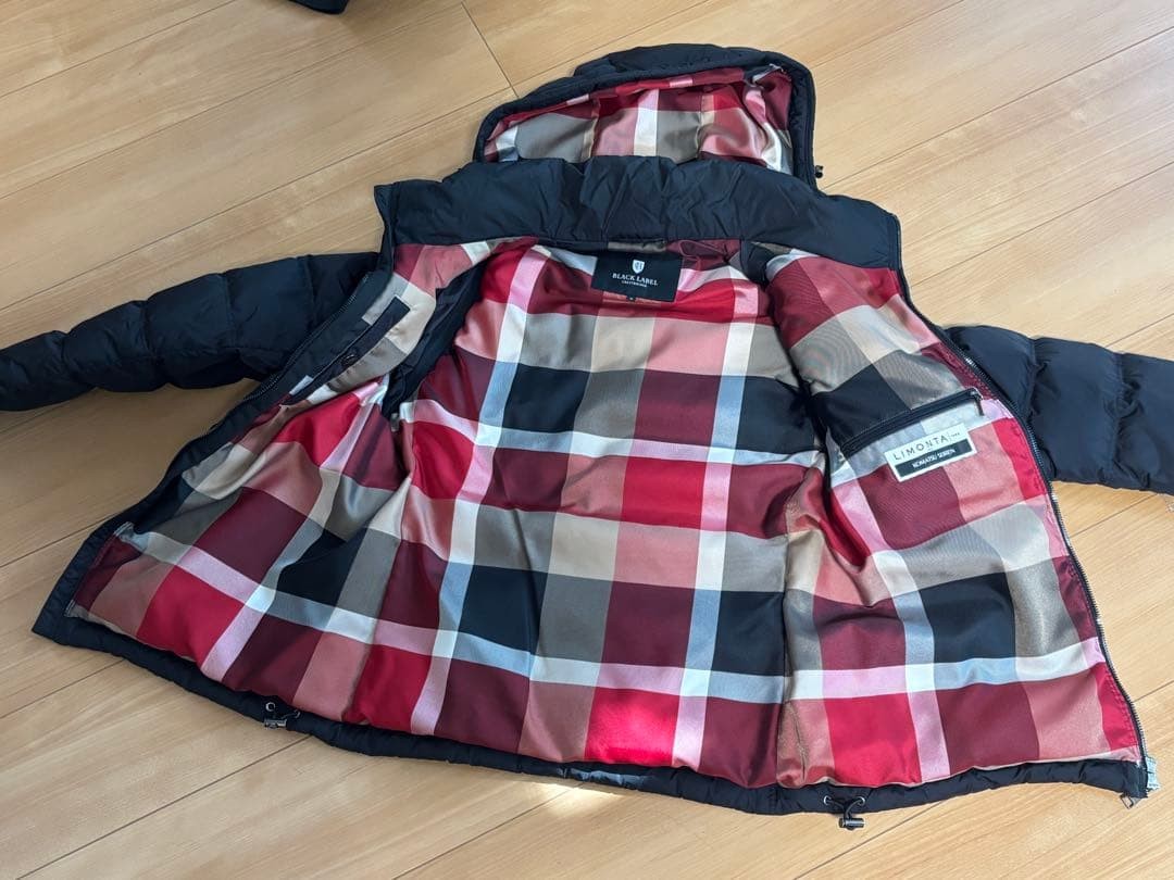 BLACK LABEL CRESTBRIDGE Down Jacket Check Asian f… - image 3