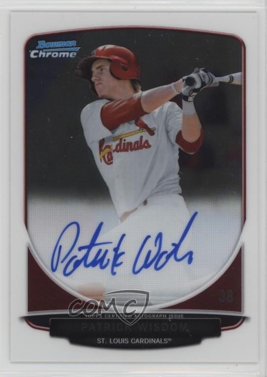 2013 Bowman Chrome Prospects Auto Patrick Wisdom #BCP-PW Auto 11to
