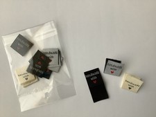 Sew In Clothing Labels, Assorted Colours ‘Handmade With Love’ Pack Of 30