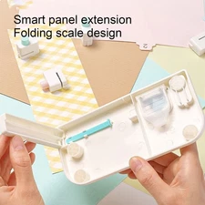 Tab Puncher for Paper Crafts Multifunctional File Hole Divider Punch Board 4