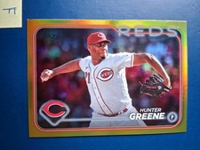 2024 Topps Gold Foil Hunter Greene #119 Cincinnati Reds