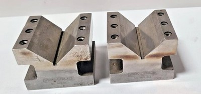 Taft Peirce Metrology Pair V-Block Set Machinist Tool
