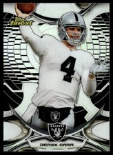 2015 Topps Finest Hot Box Black Refractor Derek Carr #56