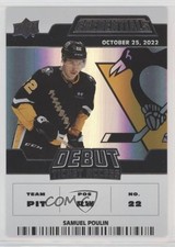 2022 Upper Deck Credentials Debut Ticket Access 326/799 Tier 2 Samuel Poulin so0