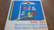 Vintage Dolly Toy's Musical Animal Shower Mobile 603 Preowned