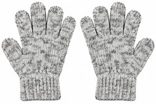 Men's Women's Fleece Gloves Size L 90 Polyester 10 Viscose Fits Most Adults