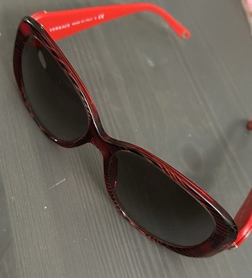 Versace MOD 4221 935/11 135 2N Bordeaux Red w/ Crystals Frame 58 mm Sunglasses