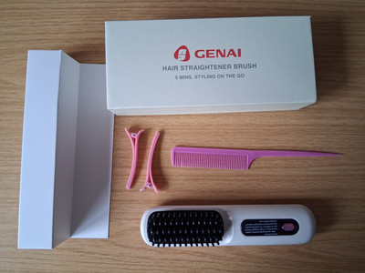 Genai Hair Straightener Brush, Haarglättungsbürste
