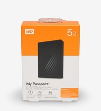 WD 5TB My Passport Portable External Hard Drive WDBPKJ0050BBK-WESN-NIB