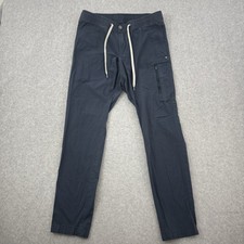 Vuori Pants Mens Medium Blue Ripstop Drawstring Elastic Waist Zip Pocket V412