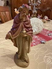 Piękna stara figurka szopki król Melchior z gipsu na szopkę 20 szt. na sprzedaż