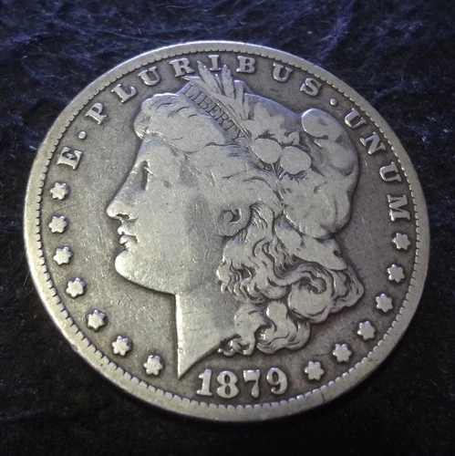1879-CC Morgan Silver Dollar - Solid VG details from the Carson City mint - VAM6