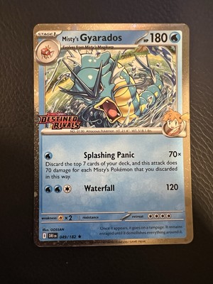 Misty's Gyarados 049/182 Destined Rivals Stamped Prerelease Promo