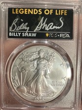 2025 American silver eagle FS legends of life Billy SHAW MS70 !!!