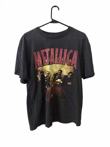 Metallica Load Tour Rock T Shirt Concert 90s Ci 1990s vintage concert t-shirt, vintage, size L, single stitch, B+ condition