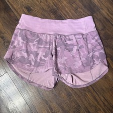 Lululemon Speed Up Shorts Updated Fit Lilac Camo Size 6