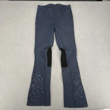 Sticky Seat Womens XL Boot Cut Equestrian Riding Pants Blue Gems 34” Inseam Tall