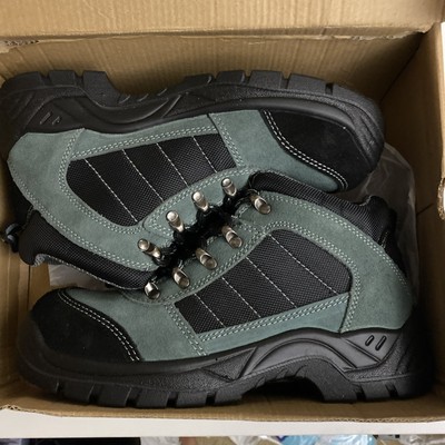 Portwest Trekker Work Boots EU 39 US 6 Black Teal S1P Steel Toe Slip Resistant