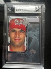 2006 Topps Co-Signers Albert Pujols Chris Carpenter Signers Silver Blue /75 BGS