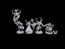 Runewars, Lot Etat-Major de la faction Waiqar, 4 figurines.