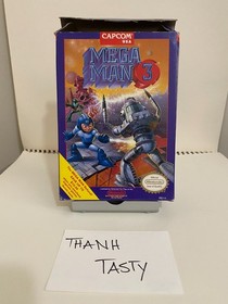 Nintendo NES Capcom - Mega Man 3 Box & Manual Only - NO GAME CARTRIDGE INCLUDED