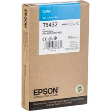Genuine Epson T5432 Cyan Ink Cartridge for Stylus Pro 4000 7600 9600