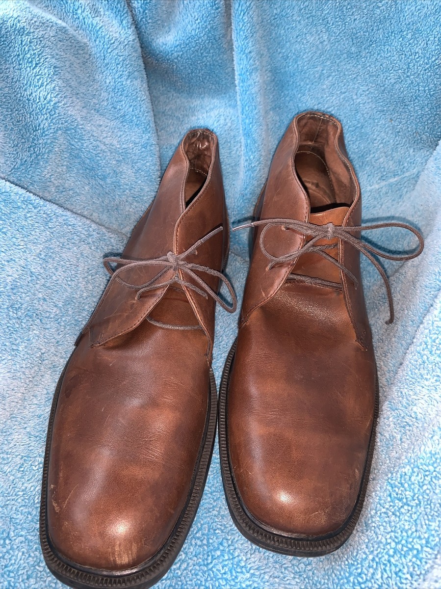 Banana Republic Brown Leather Lace Up Chukka Boots Men