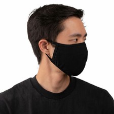 50PACK BLACK Fabric Cloth Face Mask PACK Pocket Washable Reusable Face Mask