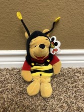 Disney Store Bumble Bee Winnie The Pooh Mini Bean Bag 8" Plush Vintage