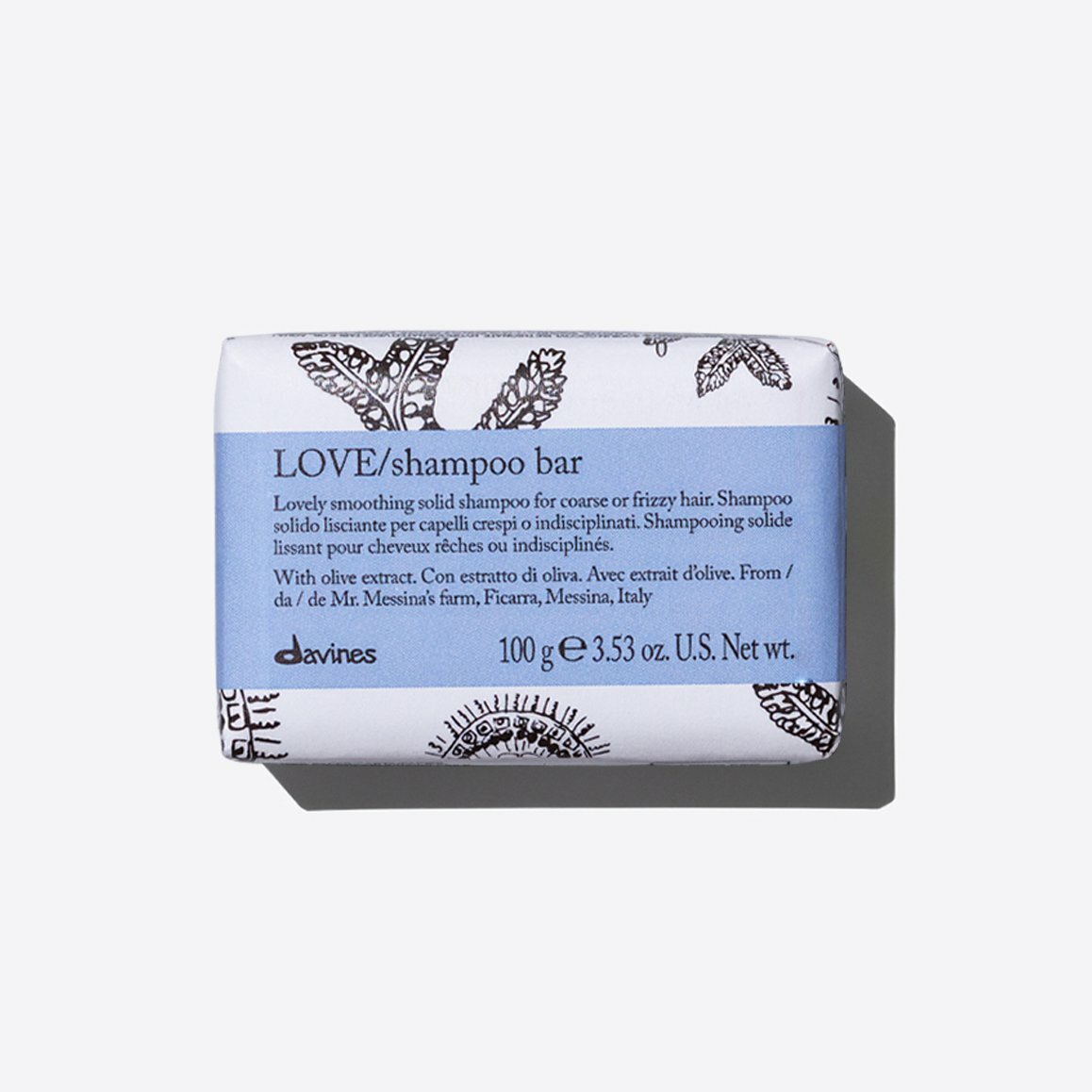 Davines Essential Haircare Love Smooth Bar 100gr - Shampoo solido Lisciante c...