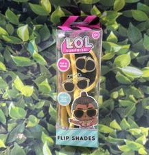 LOL Surprise! Flip & Wear Shades Glasses, Yellow With Black  Lenses NIB