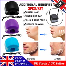 3Pcs Jawline Jaw Exerciser Face Muscle Jawzrsize Anti-Wrinkle Toning Trainer NEW