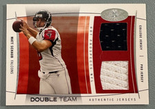 MATT SCHAUB 2004 Fleer Hot Prospects Double Team Dual Game-Worn Jersey 020/100