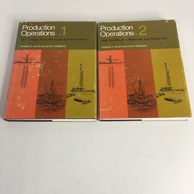 Production Operations Well Completion 2 Volumes Allen/Roberts, 1978, HC DJ