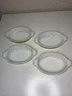 Vintage Pyrex 700 10oz Pixie Avocado Green Mini Casserole Dish Set Of 4