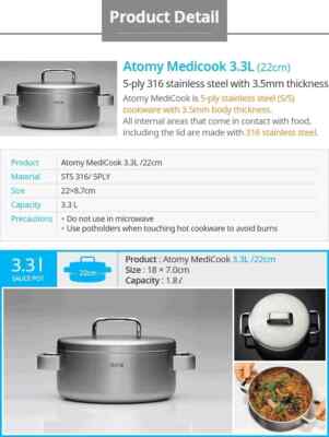 Atomy - Medi Cook 3.3L FREE SHIPPING