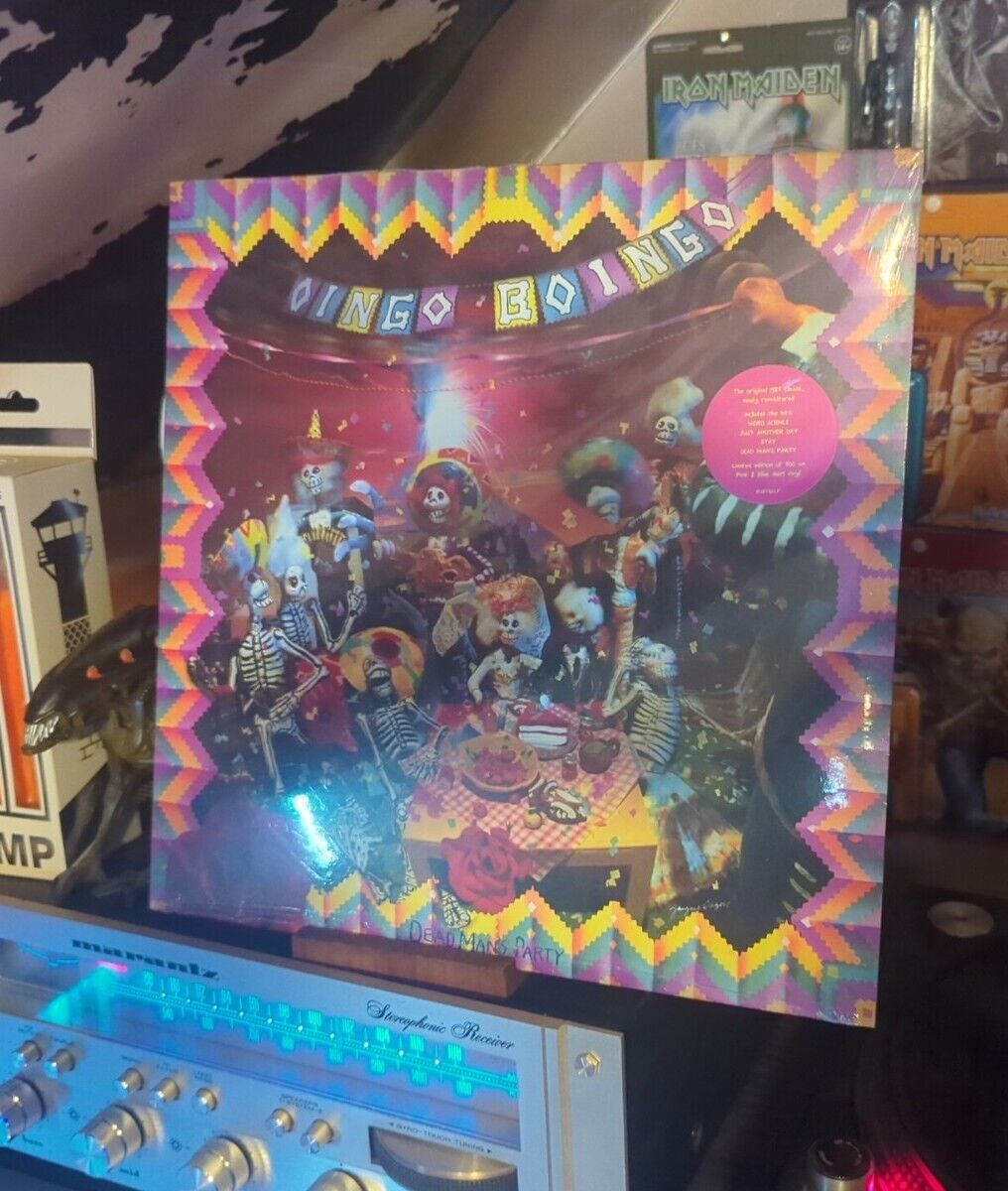 Oingo Boingo Dead Mans Party Exclusive Pink & Blue Swirl Colored Vinyl LP Sealed