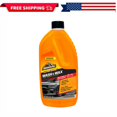 Armor All Ultra Shine Car Wash and Car Wax for Car Detailing, 64 fl oz Bottle 