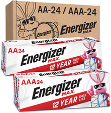 AA Batteries and AAA Batteries, 24 Max Double a Batteries and 24 Max Triple a Ba
