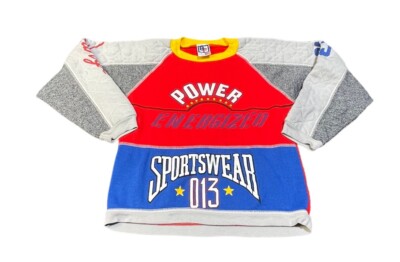 Vintage Power Energized Sportswear 013 Lightweight Sweater Youth Kids Sz 12 USA