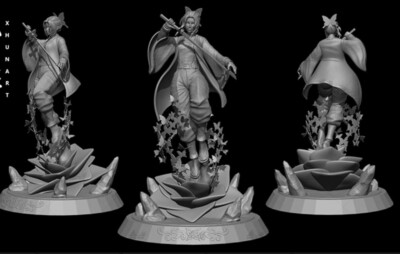 Shinobu Demon Slayer 3D Printing Unpainted Model GK Blank Kit
