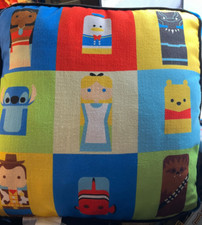 Disney Parks 100 Throw Pillow Unified Characters Collection Cushion 18 x 18” NEW